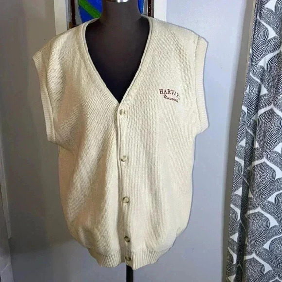 Gear For Sports Other - Harvard University 100% cotton button up sweater vest